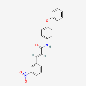 molecular formula C21H16N2O4 B2392681 (2E)-3-(3-nitrophenyl)-N-(4-phenoxyphenyl)prop-2-enamide CAS No. 331462-24-9