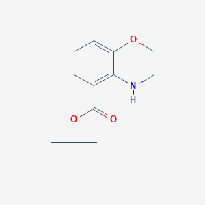 molecular formula C13H17NO3 B2392704 Tert-butyl 3,4-dihydro-2H-1,4-benzoxazine-5-carboxylate CAS No. 2248301-75-7