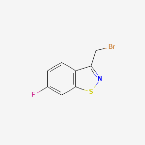 molecular formula C8H5BrFNS B2392716 3-(bromomethyl)-6-fluorobenzo[d]isothiazole CAS No. 851634-48-5