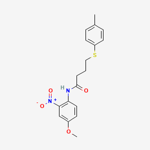 molecular formula C18H20N2O4S B2392733 N-(4-methoxy-2-nitrophenyl)-4-(p-tolylthio)butanamide CAS No. 899961-01-4