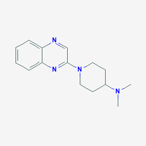 molecular formula C15H20N4 B2392777 N,N-dimethyl-1-(quinoxalin-2-yl)piperidin-4-amine CAS No. 1386283-28-8