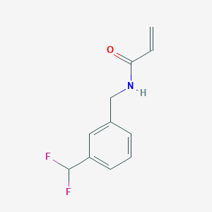 molecular formula C11H11F2NO B2392816 N-[[3-(Difluoromethyl)phenyl]methyl]prop-2-enamide CAS No. 2361642-08-0