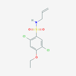 molecular formula C11H13Cl2NO3S B239284 N-allyl-2,5-dichloro-4-ethoxybenzenesulfonamide 