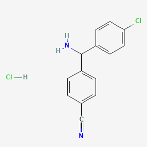 4-(Amino(4-chlorophenyl)methyl)benzonitrile hydrochloride