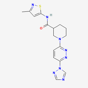 1-(6-(1H-1,2,4-triazol-1-yl)pyridazin-3-yl)-N-(3-methylisothiazol-5-yl)piperidine-3-carboxamide