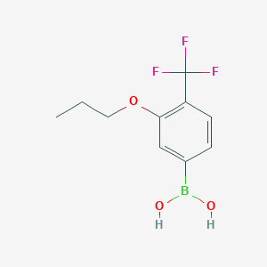molecular formula C10H12BF3O3 B2392940 3-Propoxy-4-(trifluoromethyl)phenylboronic acid CAS No. 2096339-59-0