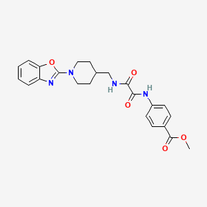 B2392965 Methyl 4-(2-(((1-(benzo[d]oxazol-2-yl)piperidin-4-yl)methyl)amino)-2-oxoacetamido)benzoate CAS No. 1797591-59-3