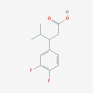 molecular formula C12H14F2O2 B2392978 3-(3,4-Difluorophenyl)-4-methylpentanoic acid CAS No. 1216038-02-6