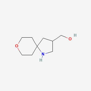 molecular formula C9H17NO2 B2392979 8-Oxa-1-azaspiro[4.5]decan-3-ylmethanol CAS No. 2305255-21-2