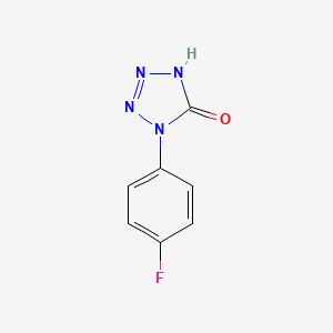 molecular formula C7H5FN4O B2392988 1-(4-Fluorophenyl)-1H-tetrazol-5(4H)-one CAS No. 14213-07-1