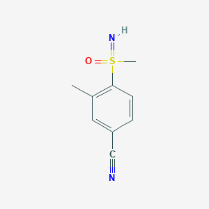 molecular formula C9H10N2OS B2393002 3-Methyl-4-(methylsulfonimidoyl)benzonitrile CAS No. 2470440-40-3
