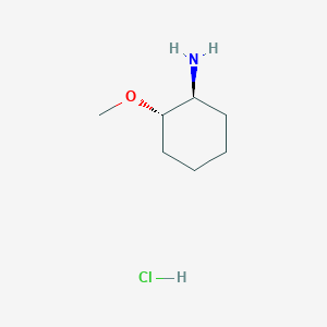 molecular formula C7H16ClNO B2393045 (1S,2S)-2-methoxycyclohexanamine;hydrochloride CAS No. 1668594-28-2