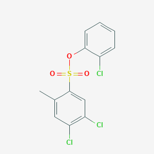 molecular formula C13H9Cl3O3S B2393076 (2-Chlorophenyl) 4,5-dichloro-2-methylbenzenesulfonate CAS No. 2305298-09-1