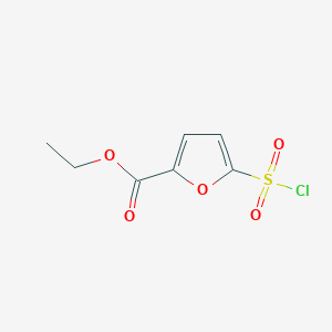 molecular formula C7H7ClO5S B2393081 Ethyl 5-(chlorosulfonyl)furan-2-carboxylate CAS No. 87299-59-0