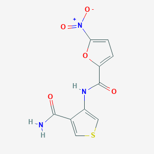 molecular formula C10H7N3O5S B2393091 N-(4-carbamoylthiophen-3-yl)-5-nitrofuran-2-carboxamide CAS No. 2097936-87-1