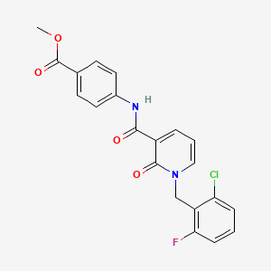 Methyl 4-(1-(2-chloro-6-fluorobenzyl)-2-oxo-1,2-dihydropyridine-3-carboxamido)benzoate