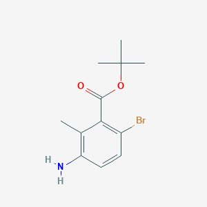 B2393104 Tert-butyl 3-amino-6-bromo-2-methylbenzoate CAS No. 2248336-77-6