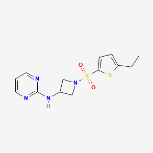 N-(1-((5-ethylthiophen-2-yl)sulfonyl)azetidin-3-yl)pyrimidin-2-amine