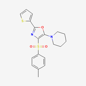 5-(Piperidin-1-yl)-2-(thiophen-2-yl)-4-tosyloxazole