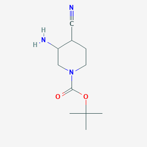 Tert-butyl 3-amino-4-cyanopiperidine-1-carboxylate