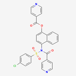 [4-[(4-chlorophenyl)sulfonyl-(pyridine-4-carbonyl)amino]naphthalen-1-yl] Pyridine-4-carboxylate