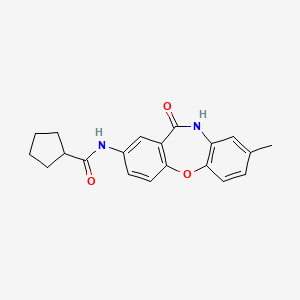 N-(8-methyl-11-oxo-10,11-dihydrodibenzo[b,f][1,4]oxazepin-2-yl)cyclopentanecarboxamide