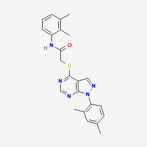 molecular formula C23H23N5OS B2393140 N-(2,3-dimethylphenyl)-2-{[1-(2,4-dimethylphenyl)-1H-pyrazolo[3,4-d]pyrimidin-4-yl]sulfanyl}acetamide CAS No. 893925-47-8