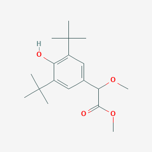 molecular formula C18H28O4 B2393162 Methyl 2-[3,5-di(tert-butyl)-4-hydroxyphenyl]-2-methoxyacetate CAS No. 183721-37-1