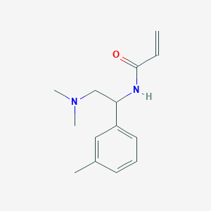 molecular formula C14H20N2O B2393173 N-[2-(Dimethylamino)-1-(3-methylphenyl)ethyl]prop-2-enamide CAS No. 2411270-43-2