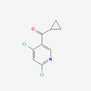 molecular formula C9H7Cl2NO B2393184 Cyclopropyl(4,6-dichloropyridin-3-yl)methanone CAS No. 1863098-74-1