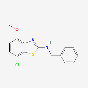 molecular formula C15H13ClN2OS B2393194 N-benzyl-7-chloro-4-methoxy-1,3-benzothiazol-2-amine CAS No. 941867-46-5