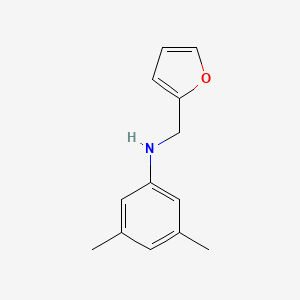 molecular formula C13H15NO B2393239 N-(furan-2-ylmethyl)-3,5-dimethylaniline CAS No. 416887-98-4
