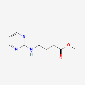 molecular formula C9H13N3O2 B2393290 Methyl 4-(pyrimidin-2-ylamino)butanoate CAS No. 339016-47-6