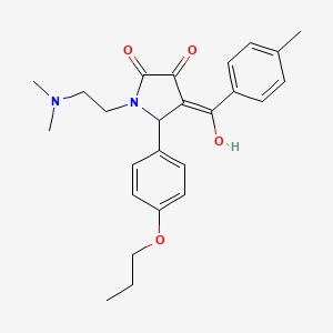 1-(2-(dimethylamino)ethyl)-3-hydroxy-4-(4-methylbenzoyl)-5-(4-propoxyphenyl)-1H-pyrrol-2(5H)-one