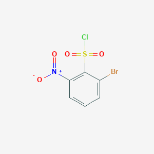 molecular formula C6H3BrClNO4S B2393296 2-bromo-6-nitrobenzenesulfonyl chloride CAS No. 1261675-40-4