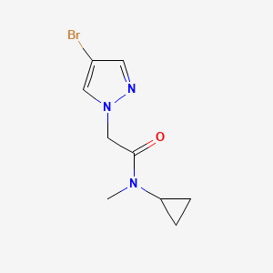 2-(4-bromo-1H-pyrazol-1-yl)-N-cyclopropyl-N-methylacetamide