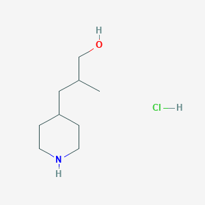 2-Methyl-3-piperidin-4-ylpropan-1-ol;hydrochloride