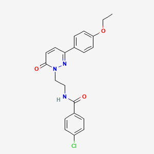 4-chloro-N-(2-(3-(4-ethoxyphenyl)-6-oxopyridazin-1(6H)-yl)ethyl)benzamide