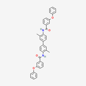 molecular formula C40H32N2O4 B2393321 N-[3,3'-dimethyl-4'-(3-phenoxybenzamido)-[1,1'-biphenyl]-4-yl]-3-phenoxybenzamide CAS No. 325978-02-7