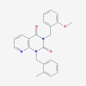 3-(2-methoxybenzyl)-1-(2-methylbenzyl)pyrido[2,3-d]pyrimidine-2,4(1H,3H)-dione