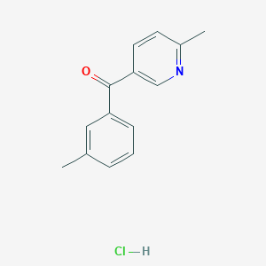 (3-Methylphenyl)-(6-methylpyridin-3-yl)methanone;hydrochloride