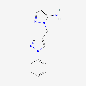 1-[(1-Phenyl-1H-pyrazol-4-YL)methyl]-1H-pyrazol-5-amine
