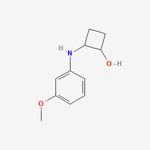 2-[(3-Methoxyphenyl)amino]cyclobutan-1-ol