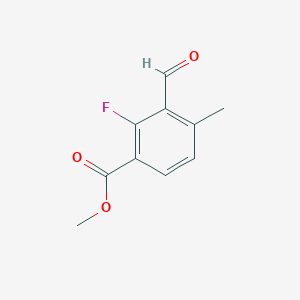 molecular formula C10H9FO3 B2393431 Methyl 2-fluoro-3-formyl-4-methylbenzoate CAS No. 2248402-02-8