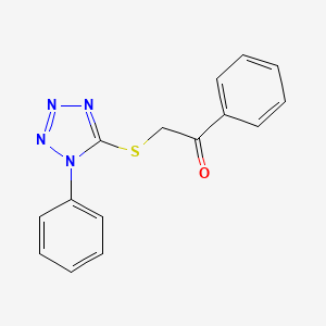 1-Phenyl-2-(1-phenyltetrazol-5-yl)sulfanylethanone