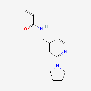N-[(2-Pyrrolidin-1-ylpyridin-4-yl)methyl]prop-2-enamide