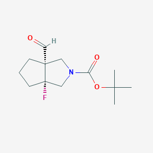Tert-butyl (3aR,6aS)-3a-fluoro-6a-formyl-3,4,5,6-tetrahydro-1H-cyclopenta[c]pyrrole-2-carboxylate