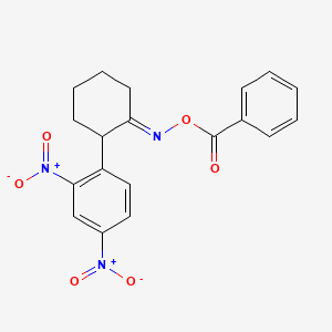 [(1E)-2-(2,4-dinitrophenyl)cyclohexylidene]amino benzoate