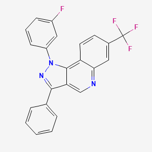 1-(3-fluorophenyl)-3-phenyl-7-(trifluoromethyl)-1H-pyrazolo[4,3-c]quinoline