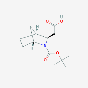 2-[(1R,3R,4S)-2-[(2-Methylpropan-2-yl)oxycarbonyl]-2-azabicyclo[2.2.1]heptan-3-yl]acetic acid